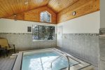 Soak in the hot tub after a day of skiing or golfing